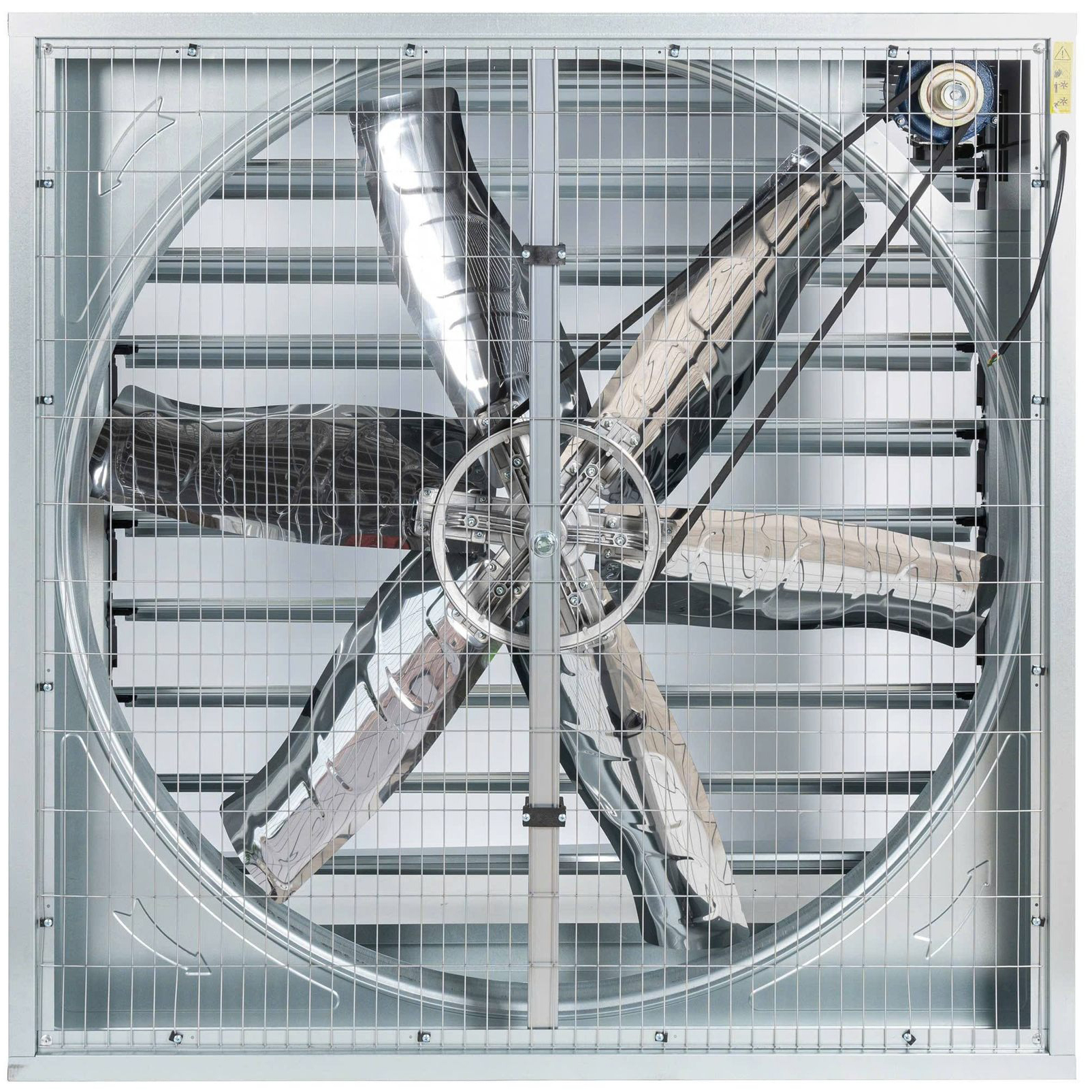 Quạt vuông tôn kẽm cánh INOX - hàng thường